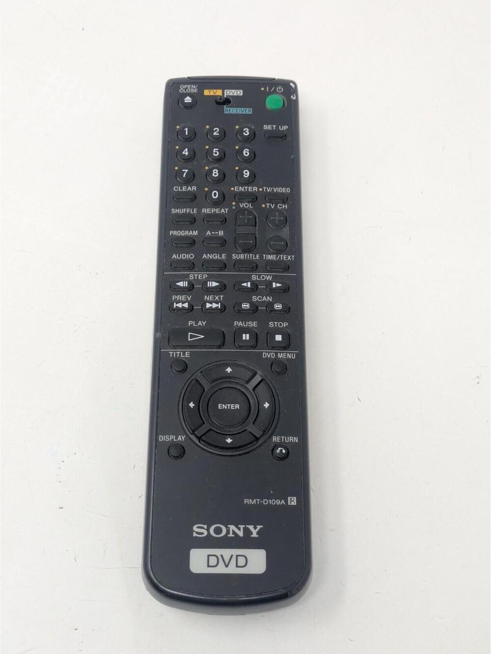 SONY RMT-D109A REMOTE CONTROL for DVP-S33 DVP-330 DVP-S330D DVP-S330 Tested